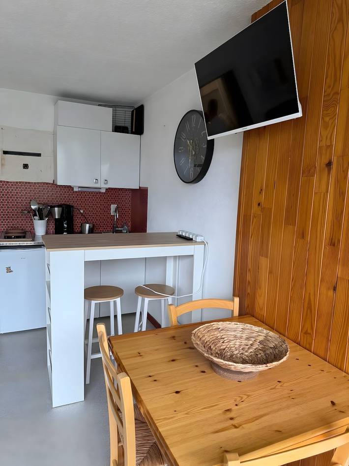 Hel studio-lejlighed, Studio 'Chez Ambre-Vue Pistes' with Mountain View and Balcony in Col du Mollard, Albiez-Montrond