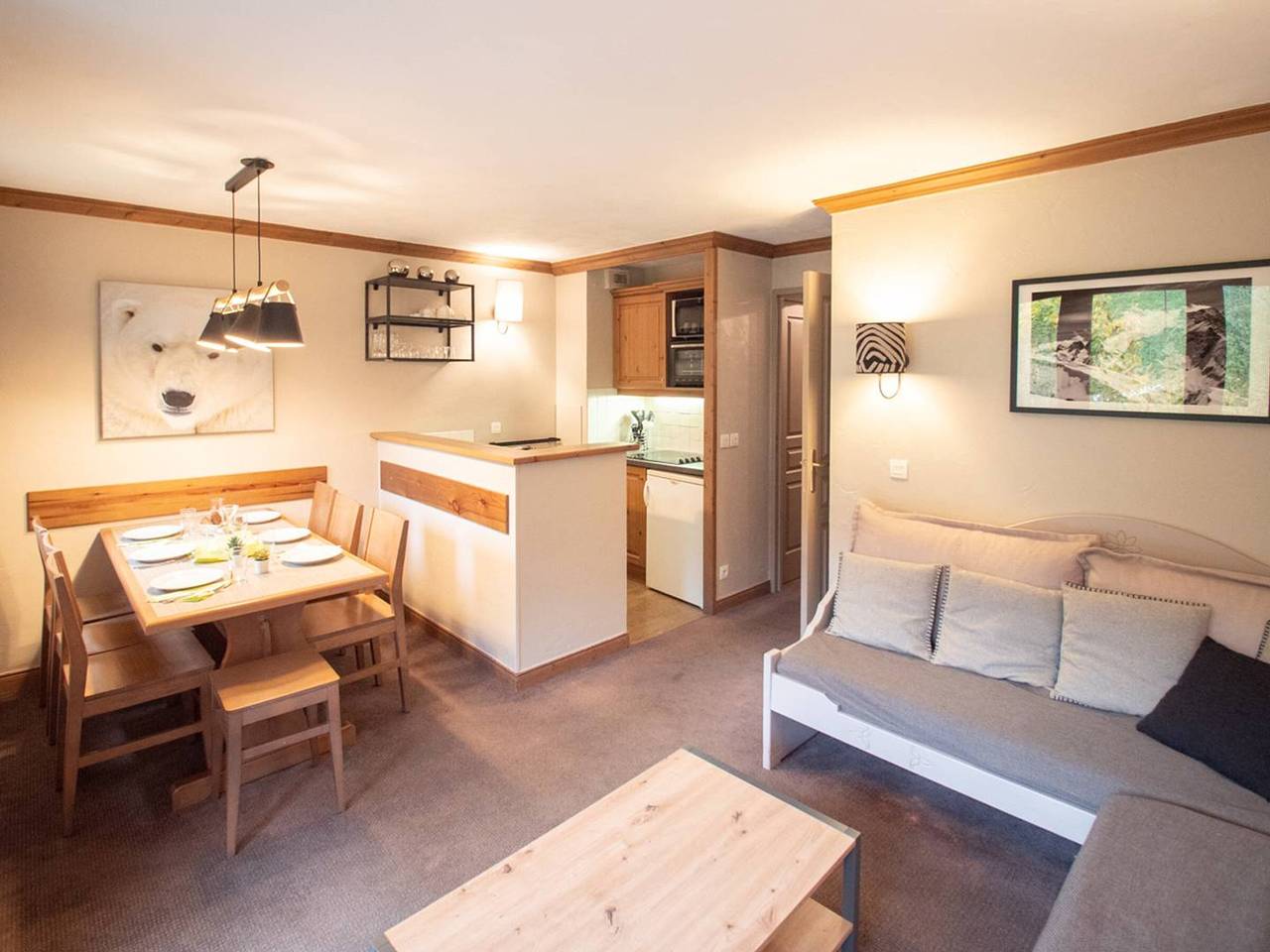 Hel lejlighed, Cozy 3-room apartment with balcony - 6 people, Valmorel in Valmorel, Les Avanchers-Valmorel