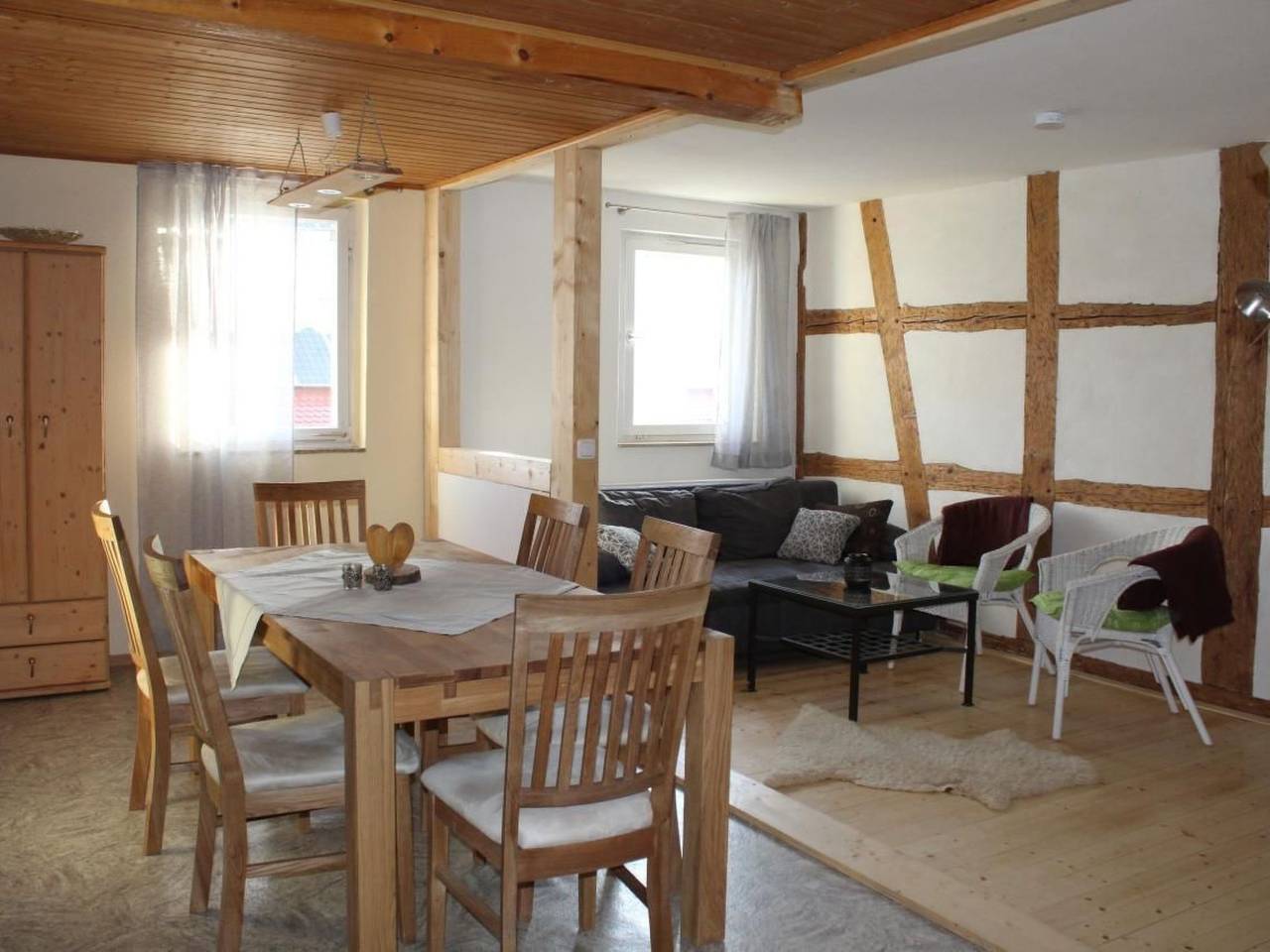 Ganze Wohnung, Wohnung in Creglingen mit Terrasse und Garten in Creglingen, Taubertal