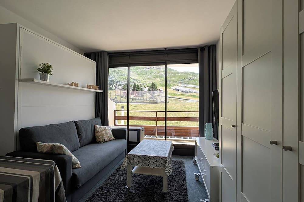 Entire apartment, Cozy studio for 4 with balcony and Wi-Fi, direct access to slopes in La Pierre Saint-Martin, Arette