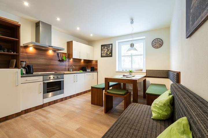 Ferienwohnung für 5 Personen, mit Garten und Sauna in Rosenthal-Bielatal