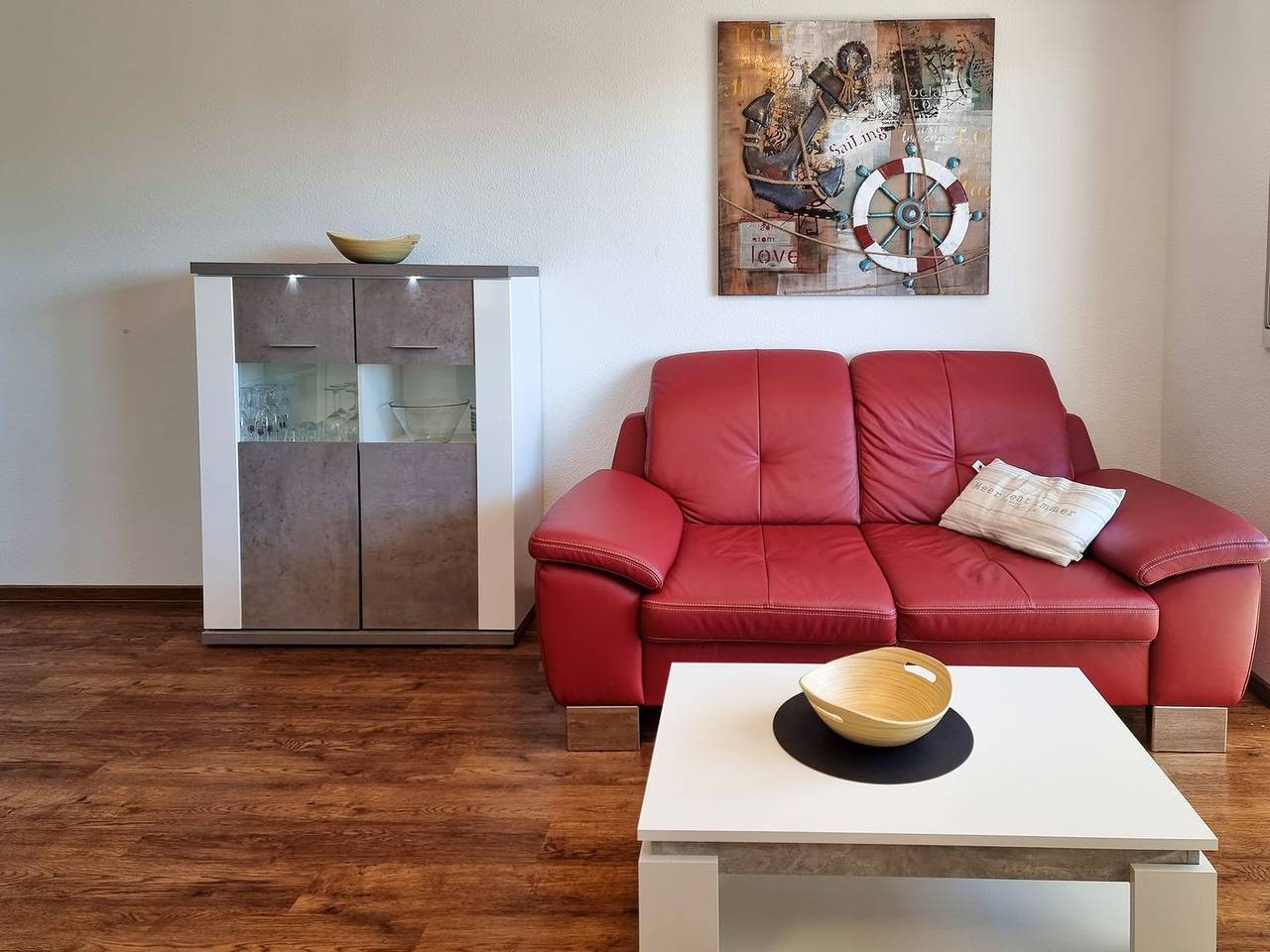 Ganze Wohnung, Villa Am alten Kreidebruch, Ferienwohnung Lachmöwe - 2 Schlafzimmer und Balkon in Sassnitz, Nationalpark Jasmund