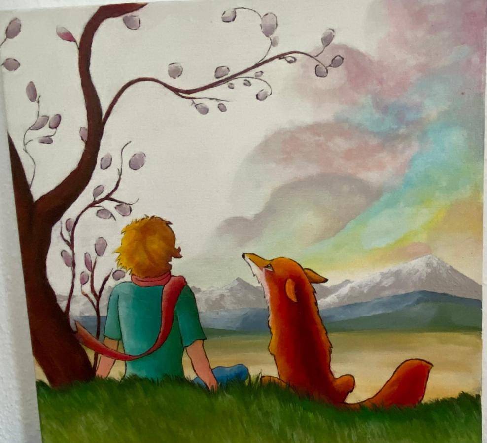 Le Petit Prince et la Rose in Wettolsheim, Parc naturel régional des Ballons des Vosges