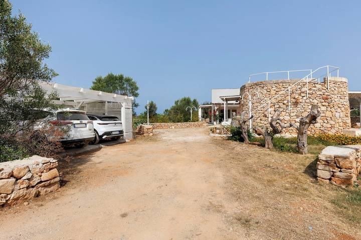 Room 'Tenuta Degli Asinelli - Trullo' with Sea View, Wi-Fi and Air Conditioning in Alliste, Tarantobukten