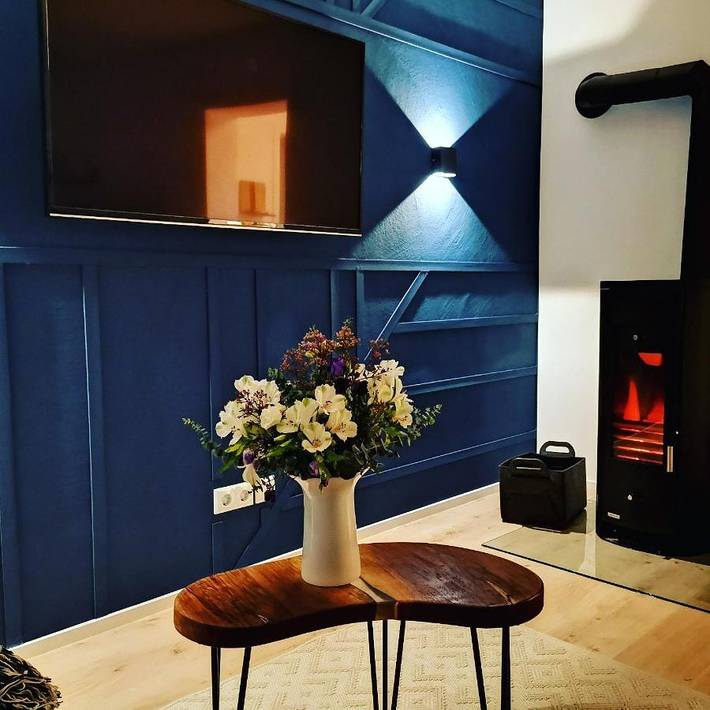 Ferienwohnung für 6 Personen, mit Balkon und Terrasse sowie Garten und Ausblick
