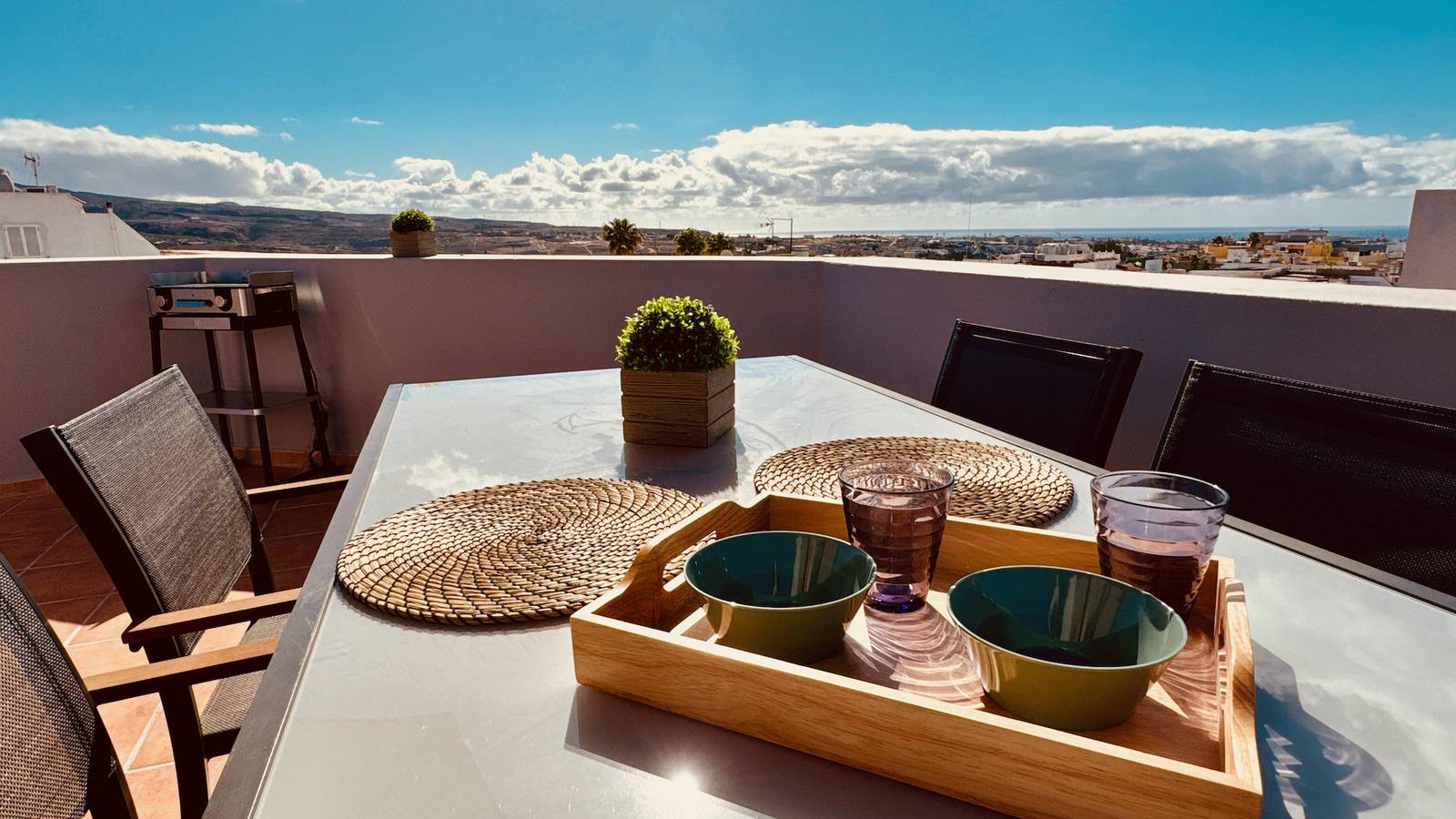 Terrace with Sea and Mountain Views in El Tablero, San Bartolomé de Tirajana