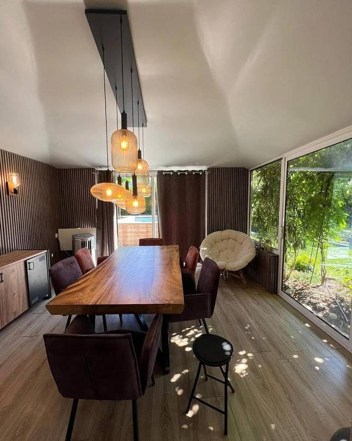 Maison de vacances pour 7 personnes, avec vue ainsi que jardin et piscine