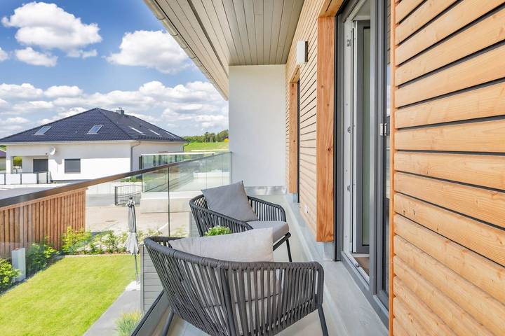 Appartement entier, Hochwertige FeWo "Domizil zum Lerchengrund 05" mit Balkon und Infrarotkabine in Ückeritz, Bernsteinbäder