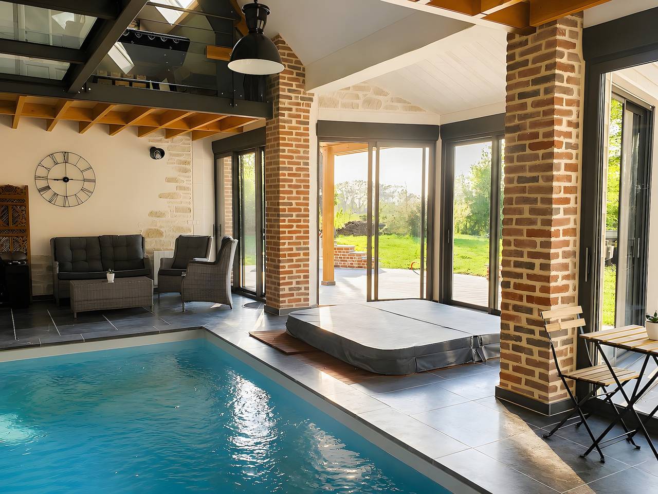 Gästezimmer „Ô Coeur De La Grange“ mit privater Terrasse, Wlan und Klimaanlage in Lillers, Béthune und Umgebung