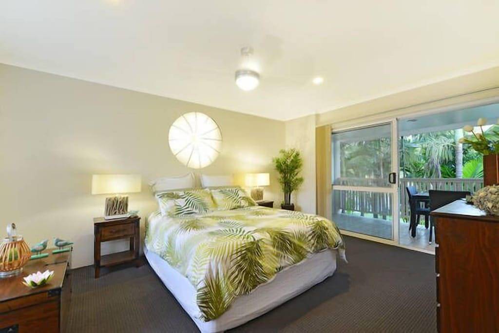 Tropische Palmen in Port Douglas in Port Douglas, Far North Queensland