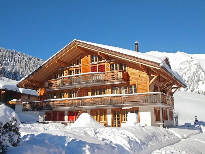 Hütte für 5 Personen, mit Balkon in Adelboden