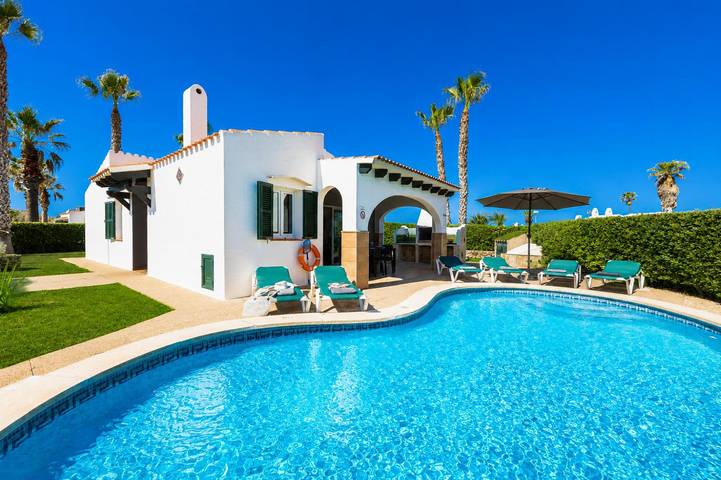 Chalet para 6 personas, con jardín y vistas al mar en Cap d'Artrutx