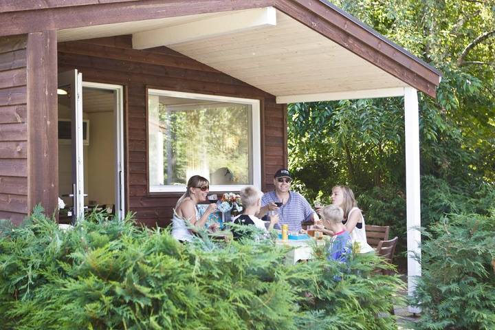 Camping für 4 Personen, mit Terrasse in Dänemark an der Nordsee