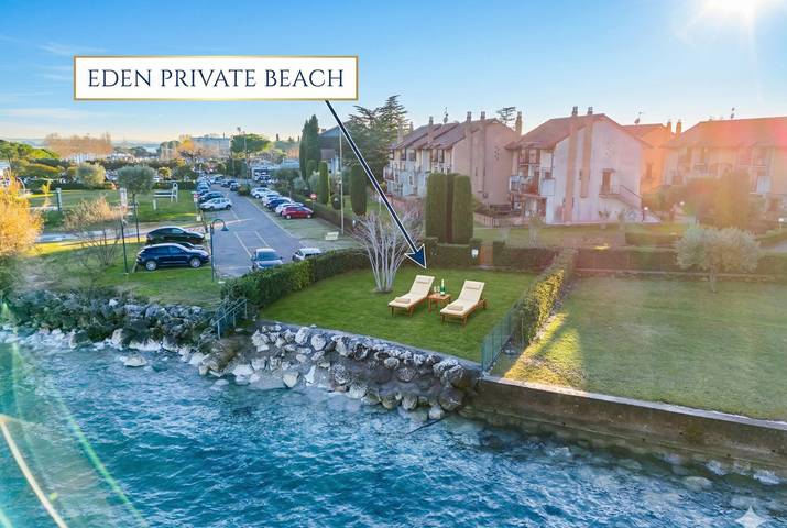 Appartamento intero, Desenzanoloft Eden vista lago con spiaggia privata in Sirmione, Prealpi Gardesane