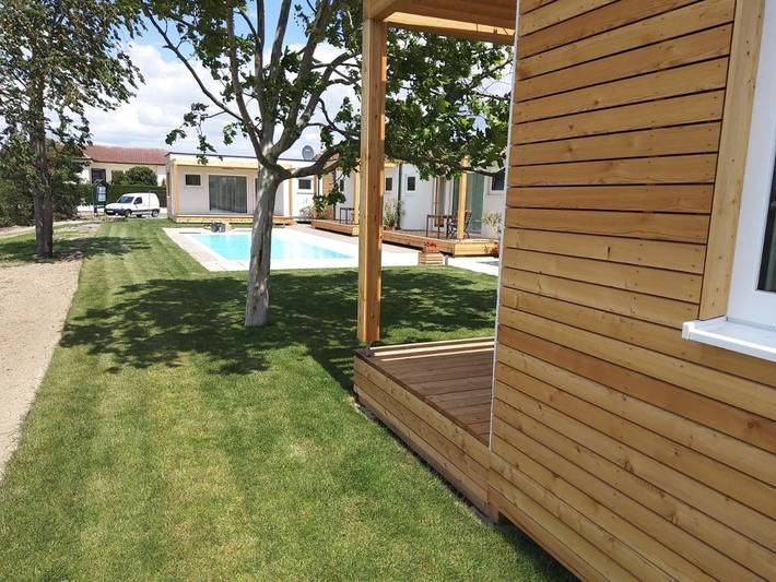 Ferienwohnung für 2 Personen, mit Terrasse und Garten sowie Pool und Ausblick in Illmitz - 4