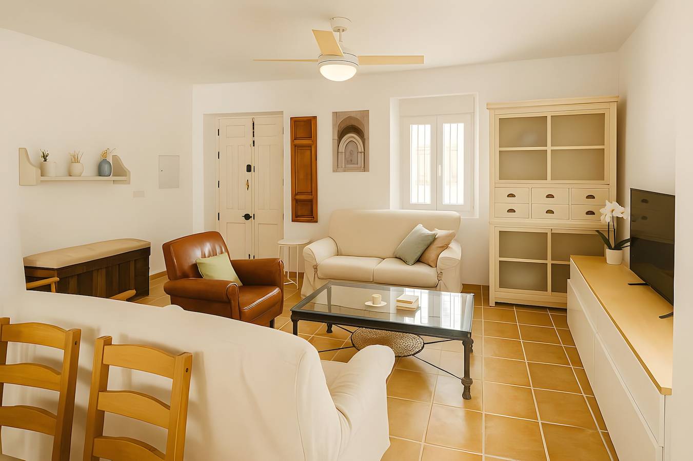 'Casa Mercedes in der Vega de Granada' mit privater Terrasse, privatem Garten und Balkon in Valderrubio, Granada Provinz