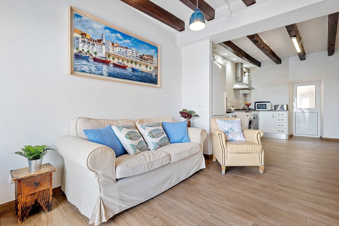 Appartement entier, Appartement 'Jb' avec vue sur la mer, Wi-Fi et climatisation in Terres de l'Èbre, Costa Dorada