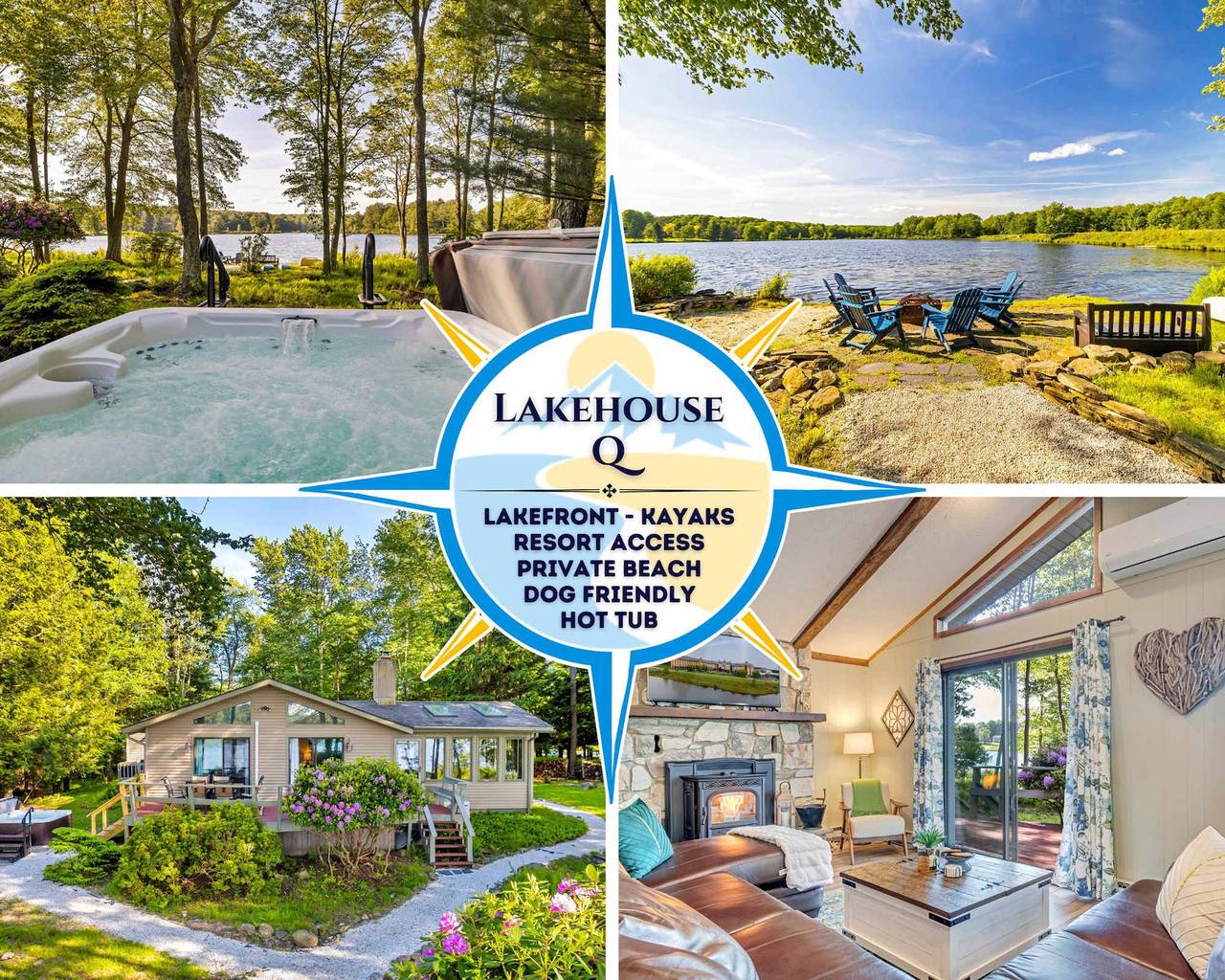 Lakefront Poconos Retreat w Hot Tub Dog Friendly in Condado de Lackawanna