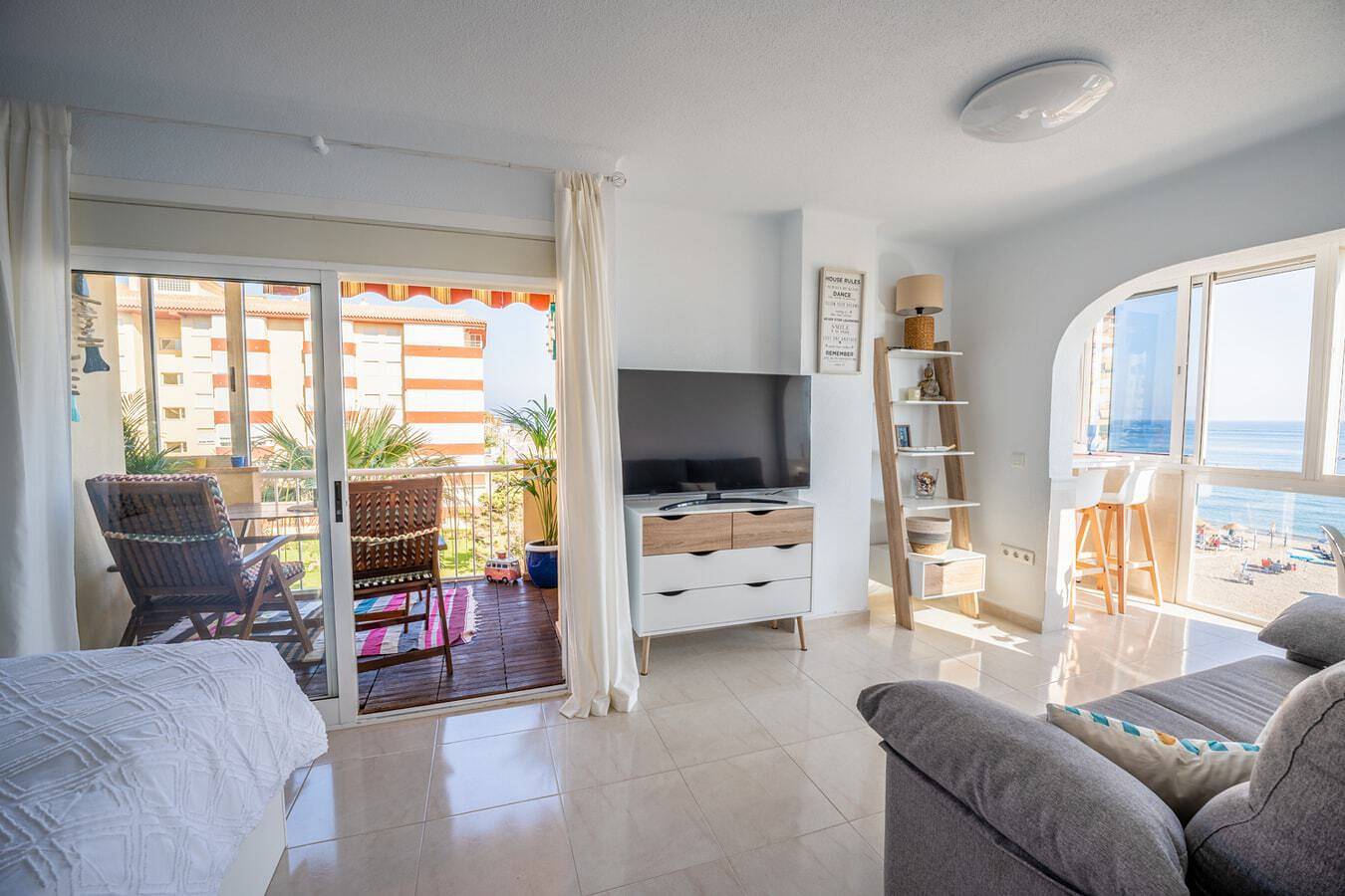 Geheel appartement, Vakantieappartement voor 3 personen met balkon in Torrox Costa, Torrox