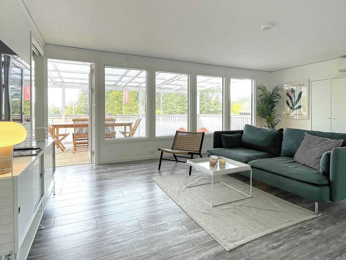 Feriehus for 4 personer, med balkong på Öland