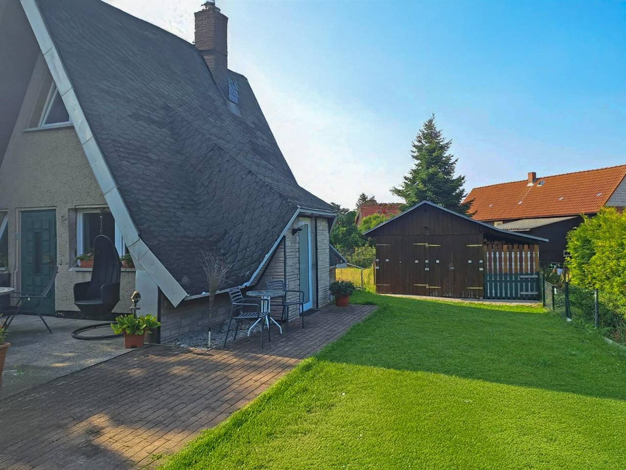 Gemütliche Finnhütte mit Kamin im Harz in Hüttenrode, Blankenburg