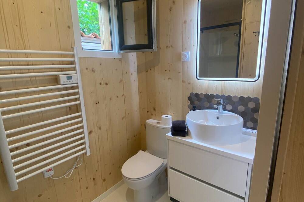 Ganze Wohnung, Air-conditioned wooden lodge in Audenge, Arcachon und Umgebung