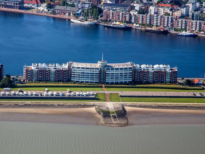 Ferienwohnung für 3 Personen, mit Ausblick und Seeblick sowie Balkon, kinderfreundlich am Südstrand Wilhelmshaven