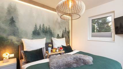 Ferienhaus für 5 Personen, mit Garten und Ausblick sowie Sauna und Seeblick in Hessen