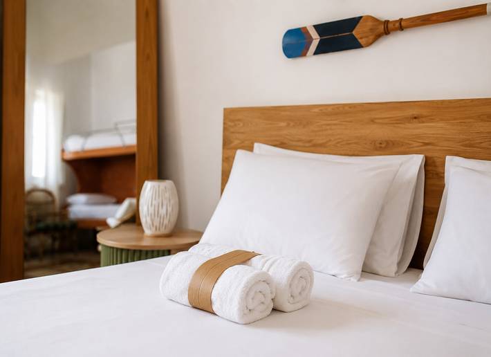 Vega 2 – Habitación cuádruple, mar y centro a pie in Porto Cesareo, Golfo de Tarento