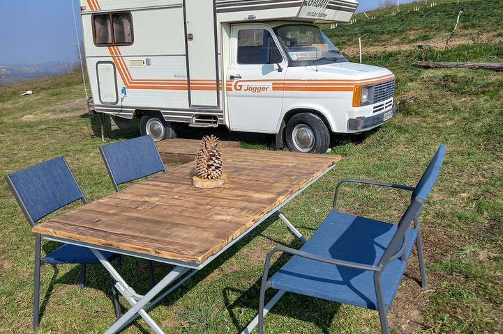 Mobil home pour 3 personnes, avec jardin