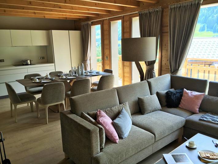 Chalet pour 9 personnes, avec balcon, adapté aux familles à Praz-sur-Arly - 4