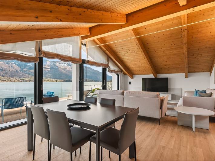 Hütte für 6 Personen, mit Seeblick und Ausblick sowie Garten und Pool am Comer See - 4