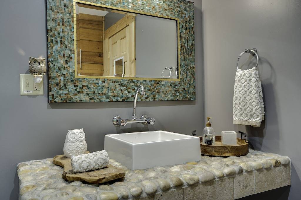 Secluded modern log cabin with picturesque private water fall on 12 acres! in Sullivan County