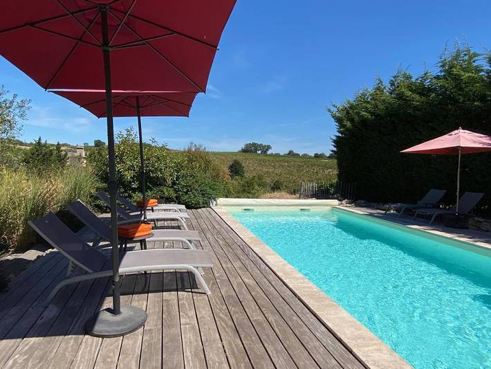 Location de vacances pour 2 personnes, avec jardin et vue ainsi que piscine et sauna, animaux acceptés à Floressas - 4