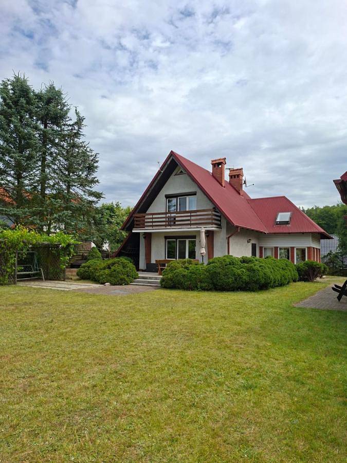 Willa dla 10 osób, z ogród i taras oraz widok i widok na jezioro na Kaszuby