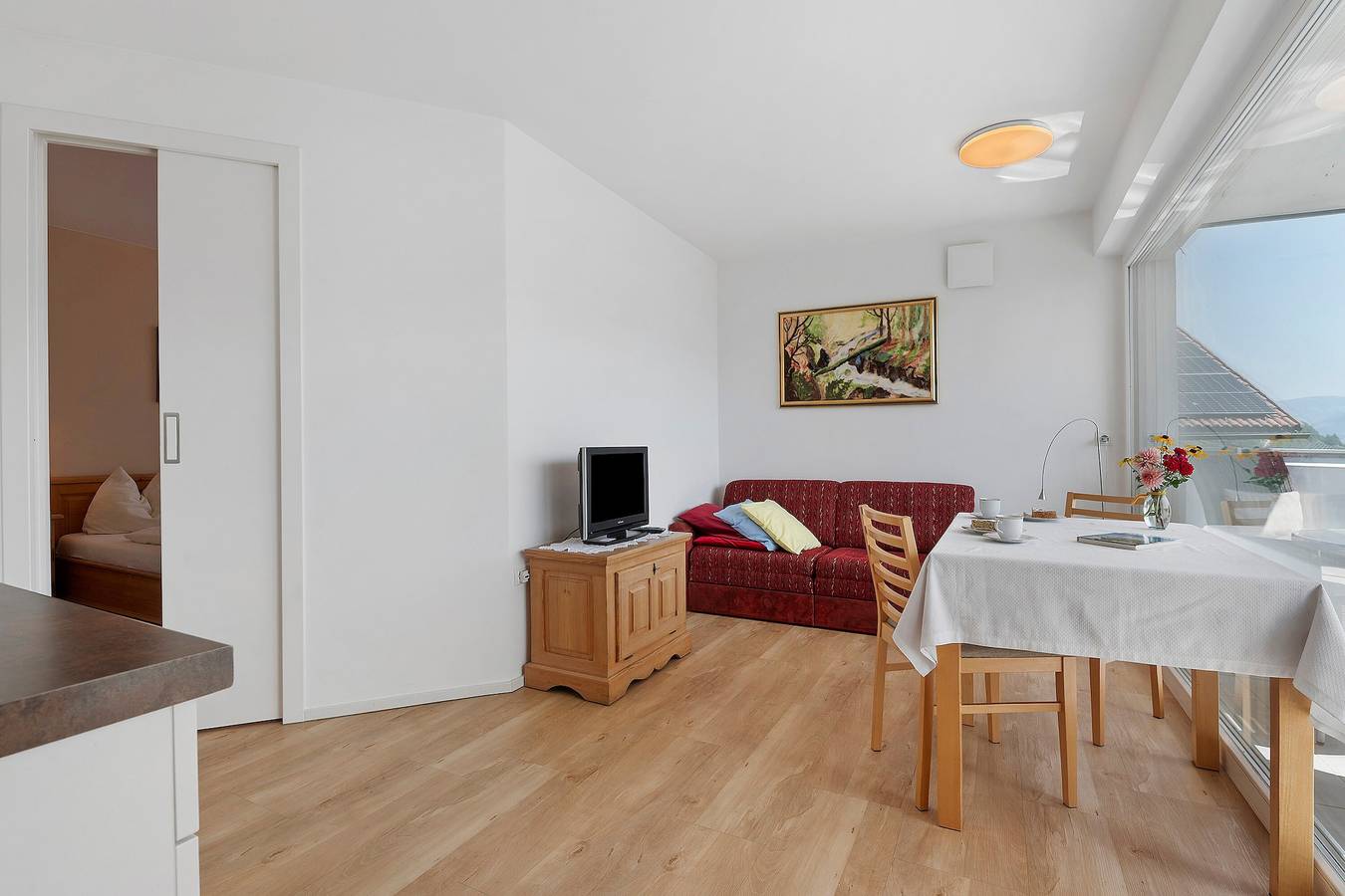 Ganze Wohnung, Apartment „Wiesenrain Bergblick“ mit Bergblick, Garten & Wlan in Feldthurns, Dolomiti Superski