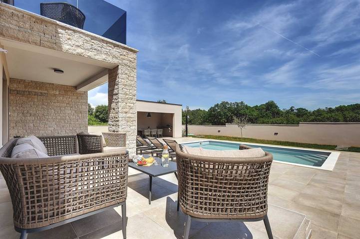 Villa pour 6 personnes, avec terrasse à Loborika - 2