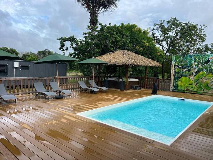 Location de vacances pour 4 personnes, avec jardin et terrasse ainsi que piscine et jacuzzi dans Guyane française - 3