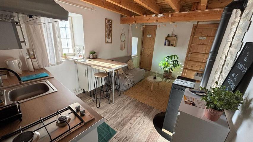 Maison de vacances pour 3 personnes, avec jardin