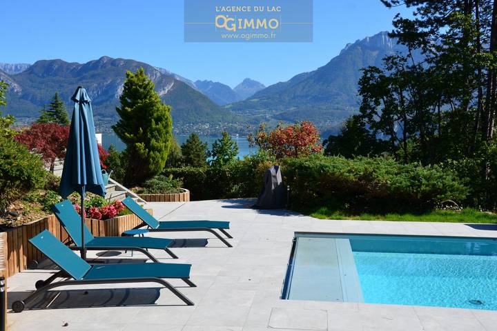 Vakantieappartement voor 4 personen, met tuin en terras aan het meer van Annecy