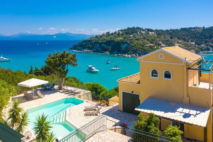 Villa voor 6 personen, met Uitzicht op zee en Kinderzwembad op Paxos