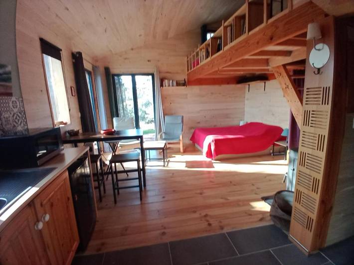 Maison de vacances pour 3 personnes, avec vue et jardin