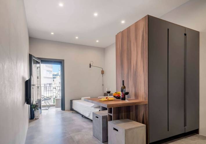 Gîte pour 2 personnes, avec balcon, adapté aux familles à Tel Aviv - 4