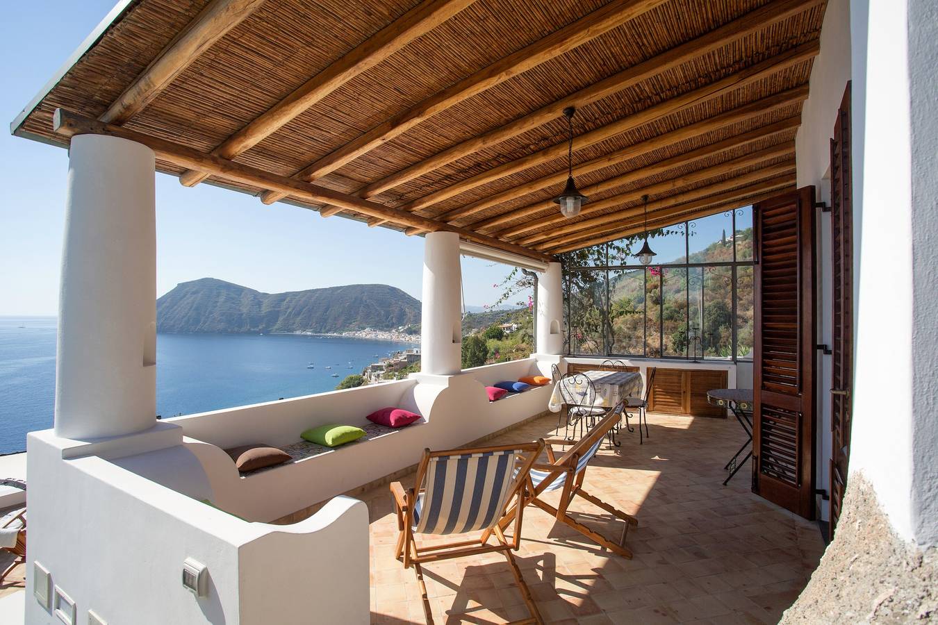 Haus mit Garten und Meerblick in Lipari in Lipari