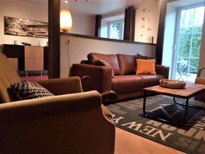 Ferienwohnung für 5 Personen, mit Garten und Ausblick