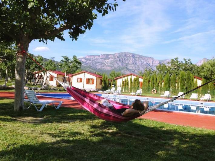 Gemütlicher Ferienbungalow Isabena in Isábena, Aragonesische Pyrenäen