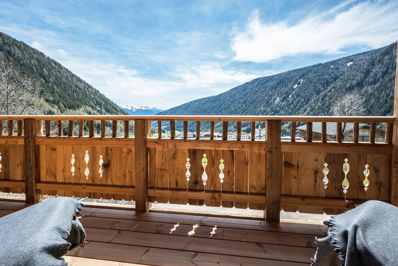 Ferienwohnung "Mulin Tondl" in der Nähe des Skigebietes mit Bergblick, Sauna & Balkon in Valles, Mühlbach