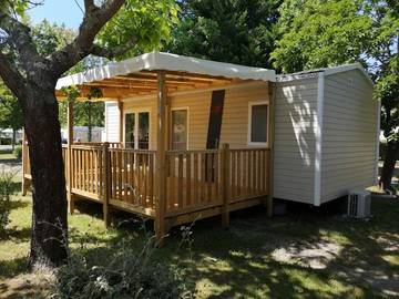 Mobil home pour 5 personnes, avec bassin pour enfant à Parentis-en-Born