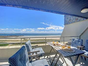 Gîte pour 3 personnes, avec vue et terrasse dans Plage Toulhars