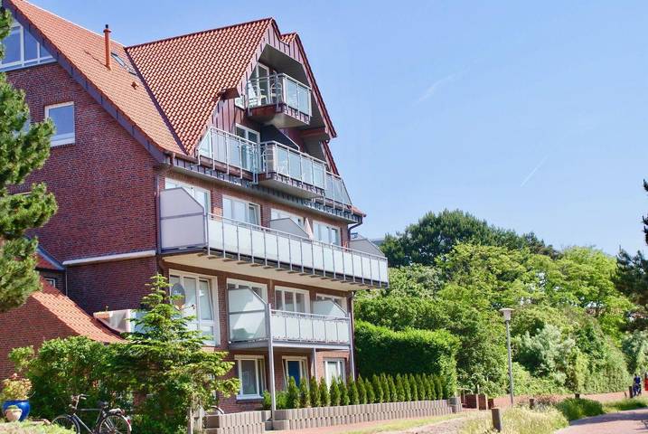 Ferienwohnung mit Meerblick für 2 Personen, mit Balkon und Terrasse auf Juist